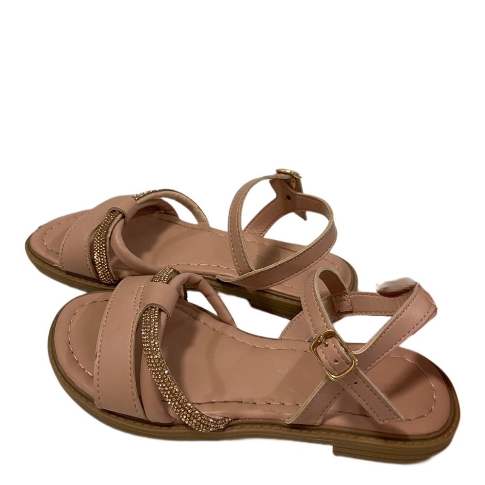 Adorable Mariella Girls Rose Pink & Gold Sandals - Made in Italy, size 1 Youth